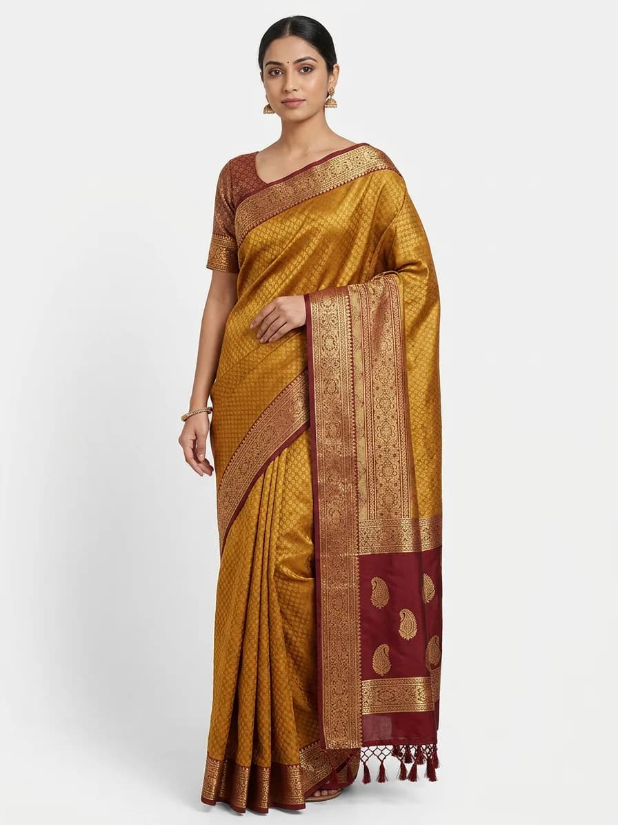 Gold Tissue Saree